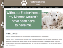 Tablet Screenshot of fosteringsaveslives.org